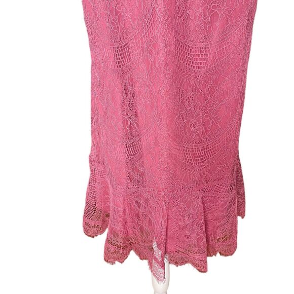 Nanette Lepore 12 Countryside Dreams Shift Dress Pink Lace Sleeveless NWT - Picture 10 of 10